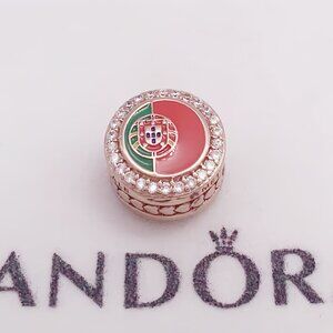 Pandora Portugal Flag pendant Rose Gold-Plated